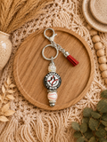 ⚾ Baseball Mom Beaded Keychain | Sports Mom Purse Charm | Handmade Baseball Accessory