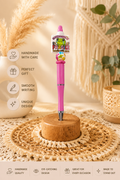 Emotionally Fragile Frog Beaded Pen 🐸💖