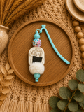 📚 Boho Girl Beaded Bookmark | Reader Bookmark with Pom Pom | Handmade Book Lover Gift | Cute Reading Accessory | Teacher Gift