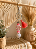 Overstimulated Mom’s Club Beaded Keychain with Tassel – Funny Mom Gift