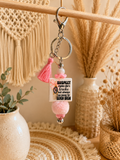 Suspect Claims She’s Broke but Always Has Money for Seven Brew Beaded Keychain