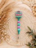 With God All Things Are Possible Beaded Badge Reel – Inspirational Retractable ID Holder