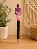 🩷 Hold On, Let Me Overthink This Beaded Pen – Funny Anxiety & ADHD Pen