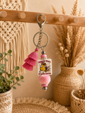 🦆 Hang In There, It Gets Worse Duck Beaded Keychain – Funny Tassel Bag Charm