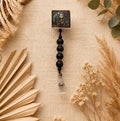 Jack Skellington Inspired Beaded Badge Reel – Retractable ID Holder