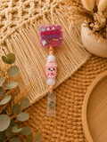 Medical Assistant Belt Clip Badge Reel – Pink Beaded Retractable ID Holder | Healthcare Worker Badge Reel | Cute Work Accessory