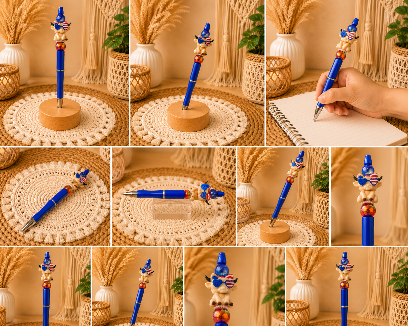 Patriotic Cow Beaded Pen 🇺🇸🐮
