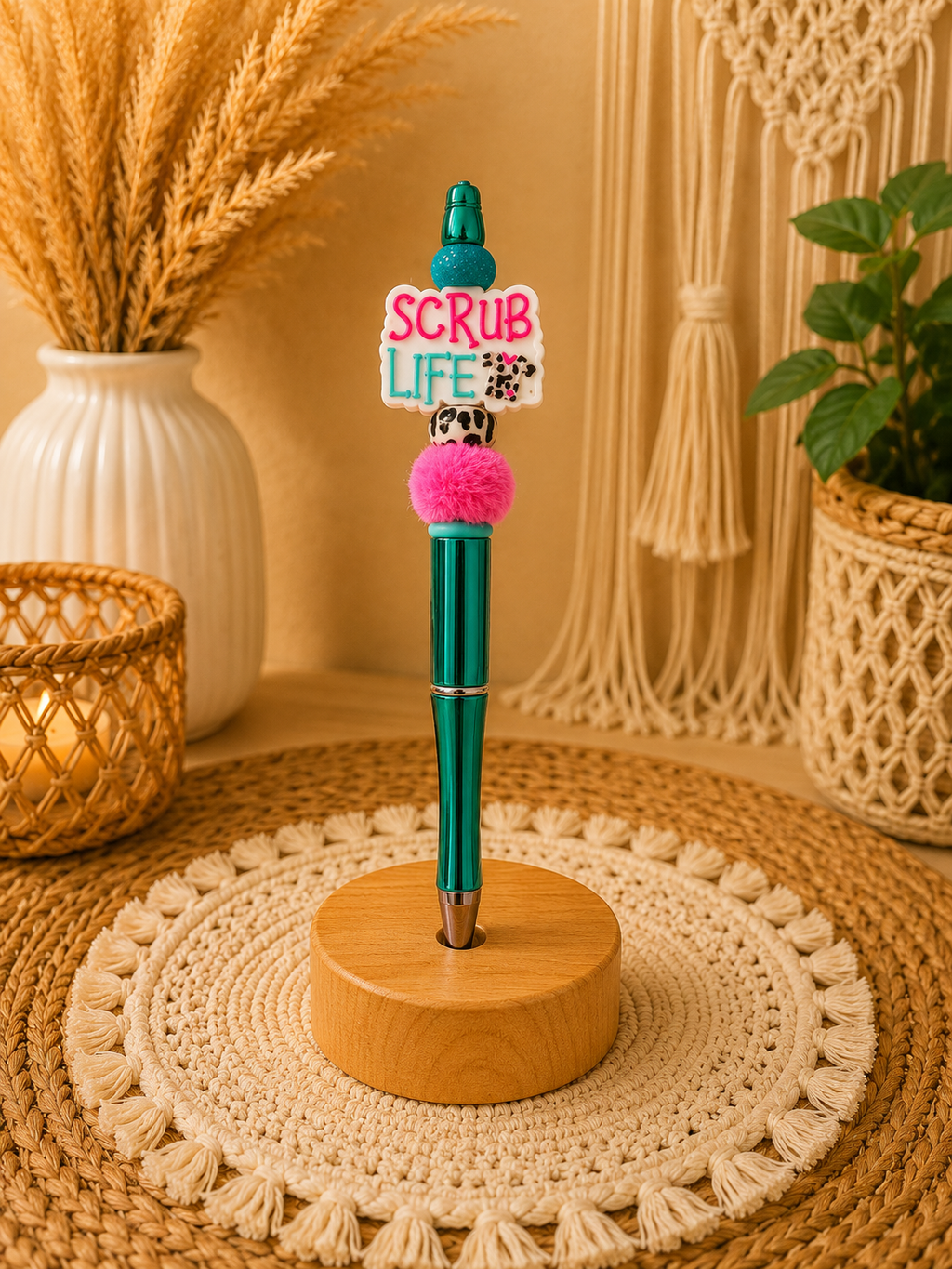 Scrub Life Beaded Pen 🩺💖